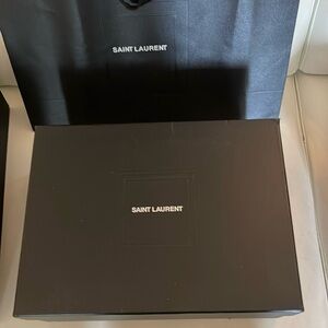 Saint Laurent box and shopping bag